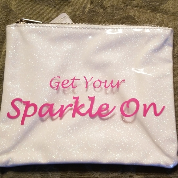 Handbags - Get Your Sparkle On Cosmetic Bag NWT